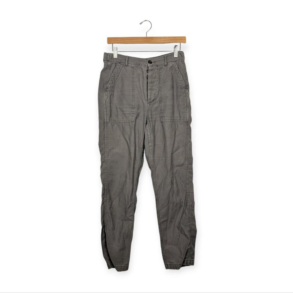 American Eagle Military Green Utility Straight-Leg Pants Size 4L